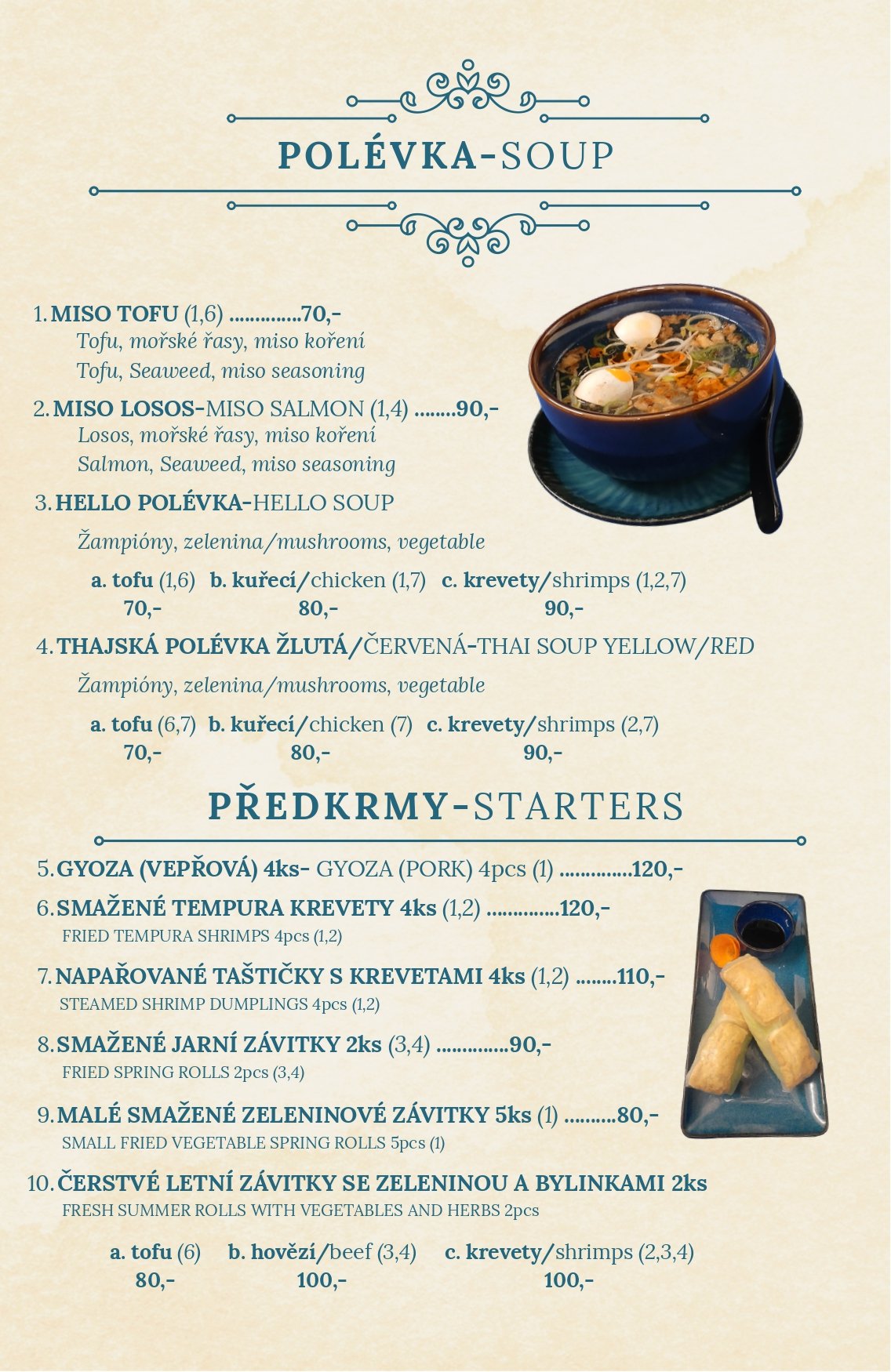 Sushi Menu | Hello Vietnamese-Thai-Sushi 1. stránka